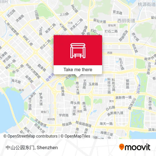 中山公园东门 map