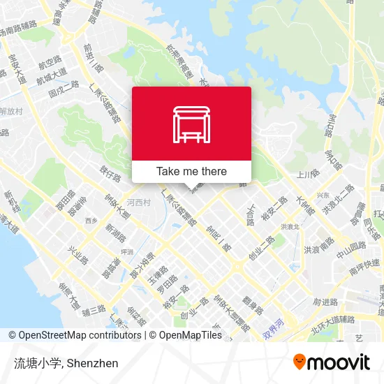 流塘小学 map