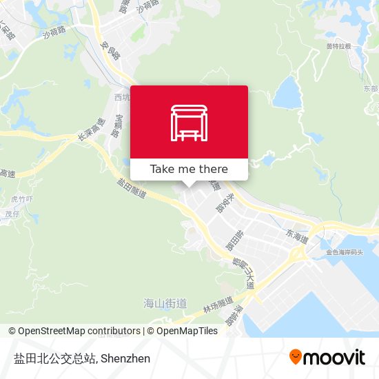 盐田北公交总站 map