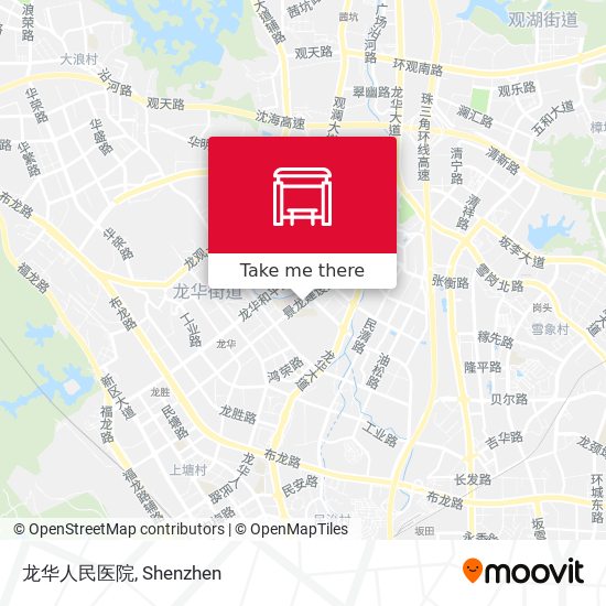 龙华人民医院 map