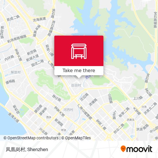 凤凰岗村 map