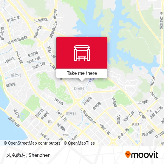 凤凰岗村 map