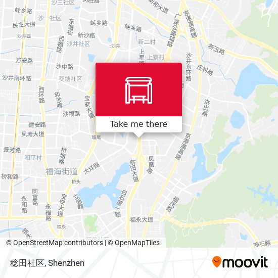 稔田社区 map