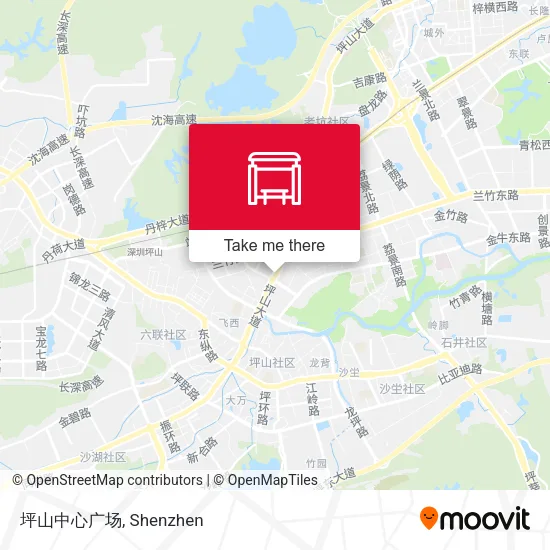坪山中心广场 map