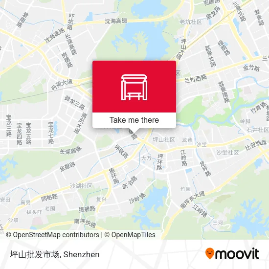坪山批发市场 map