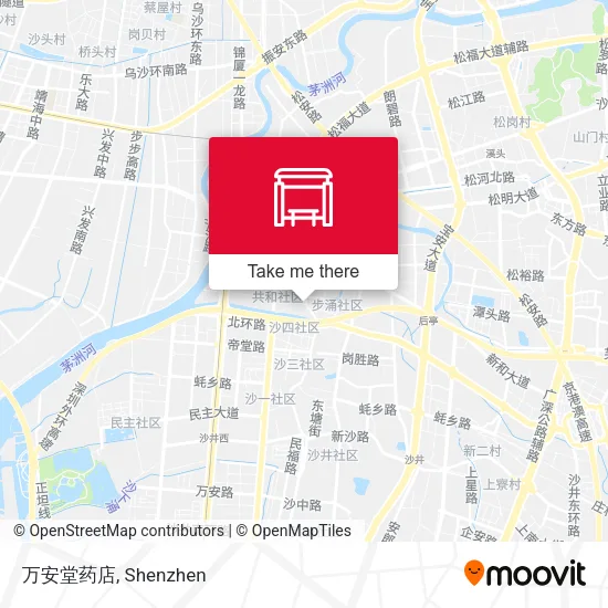 万安堂药店 map