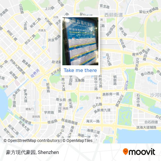 豪方现代豪园 map