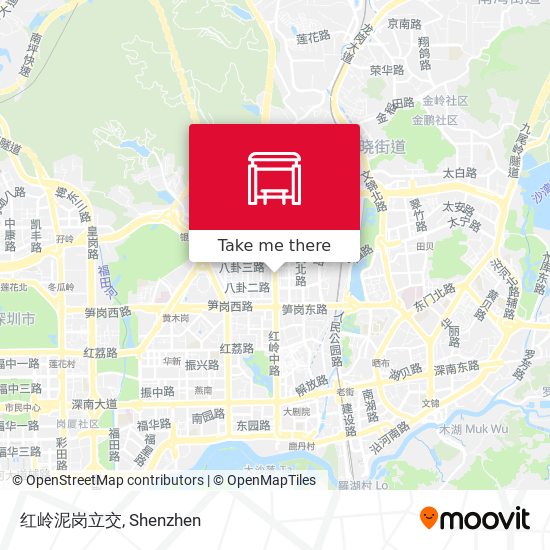 红岭泥岗立交 map