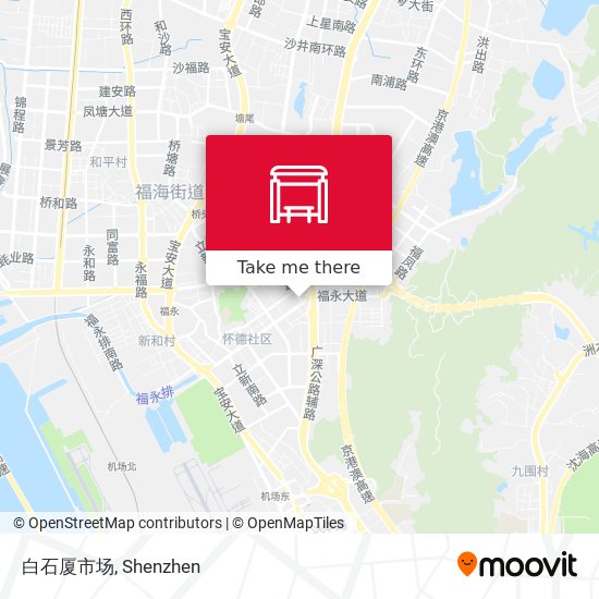 白石厦市场 map