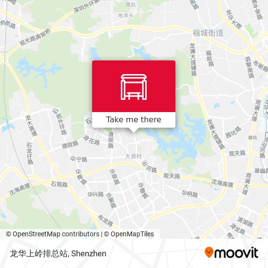 龙华上岭排总站 map