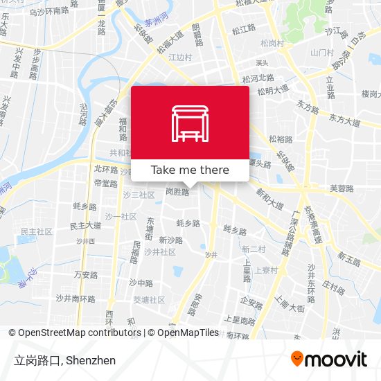 立岗路口 map