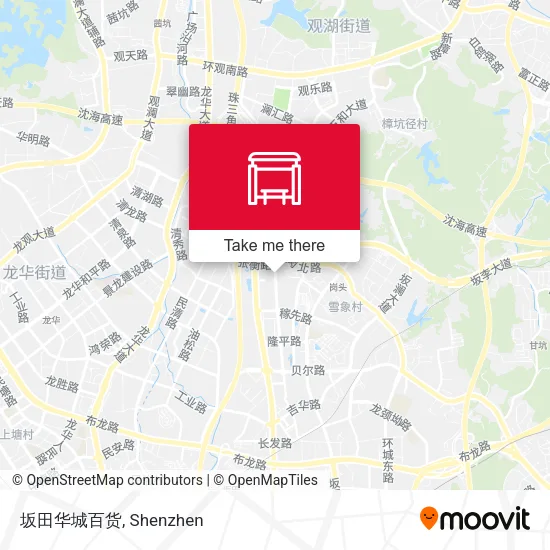 坂田华城百货 map