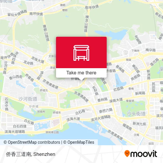 侨香三道南 map
