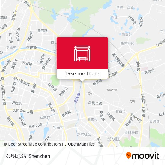 公明总站 map