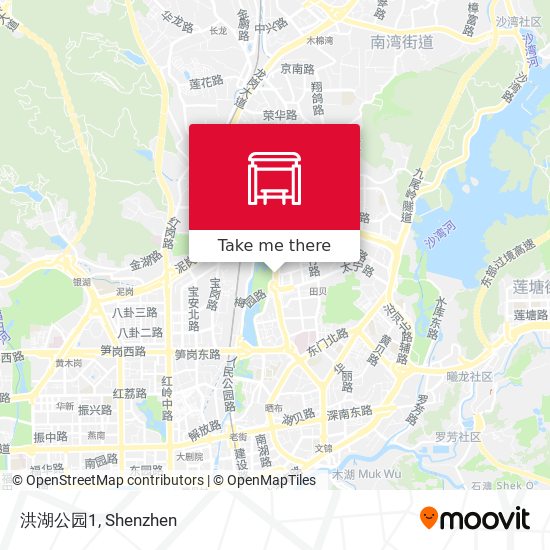 洪湖公园1 map