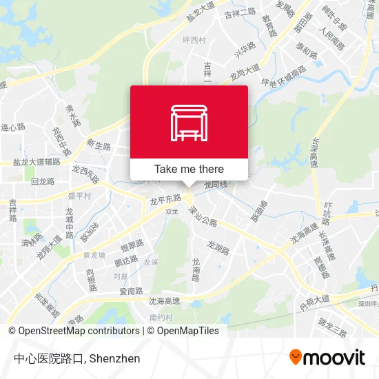 中心医院路口 map