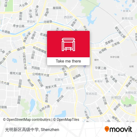 光明新区高级中学 map