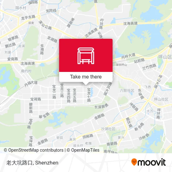 老大坑路口 map