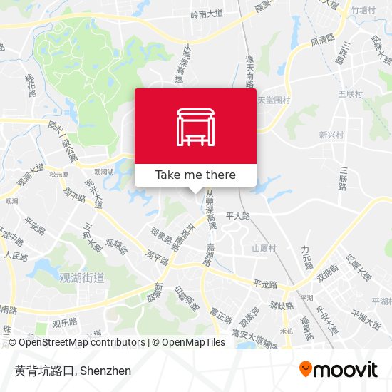 黄背坑路口 map
