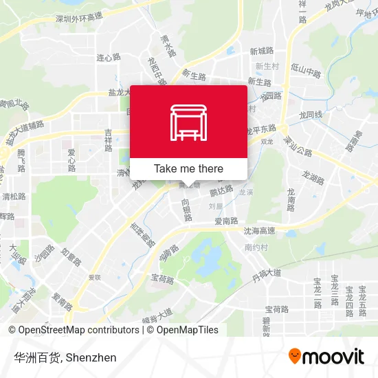 华洲百货 map