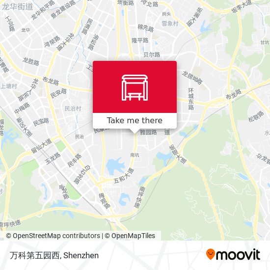 万科第五园西 map