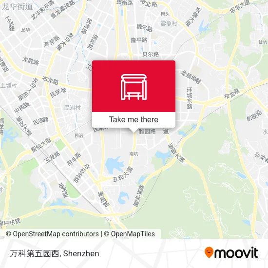 万科第五园西 map