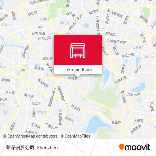 粤深钢胶公司 map