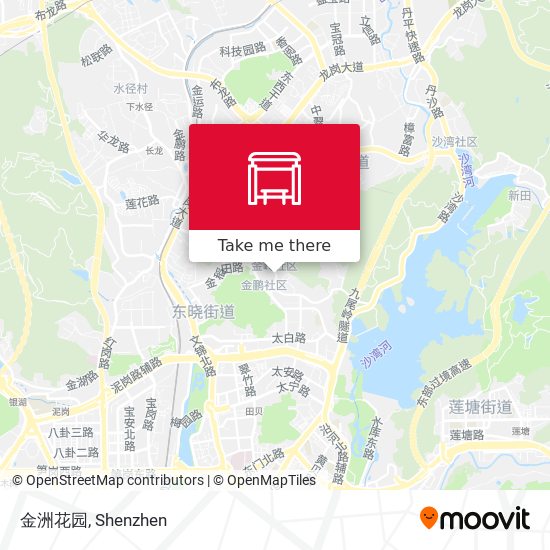 金洲花园 map