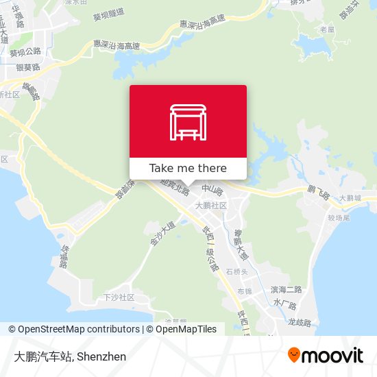 大鹏汽车站 map