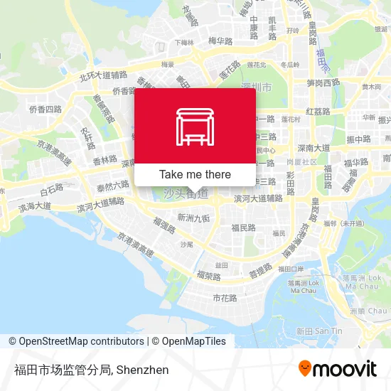 福田市场监管分局 map