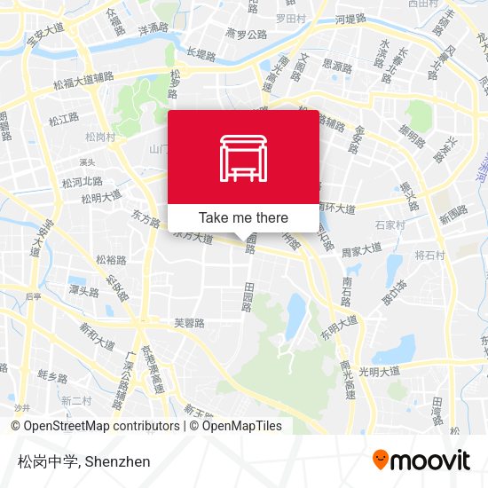松岗中学 map