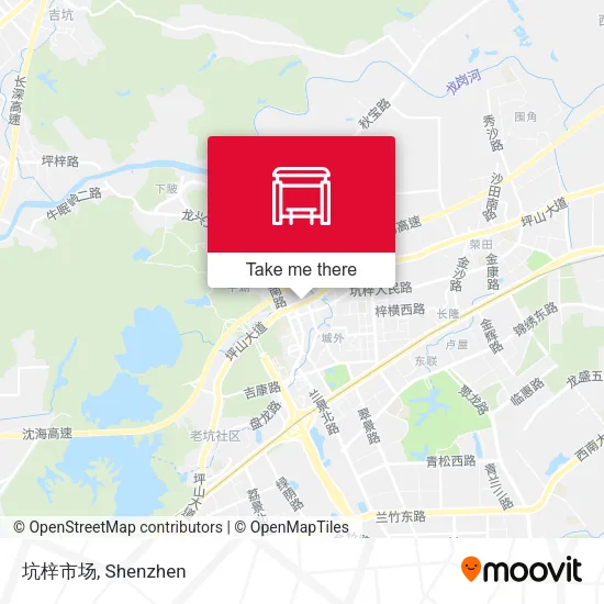 坑梓市场 map