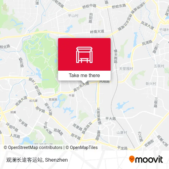 观澜长途客运站 map