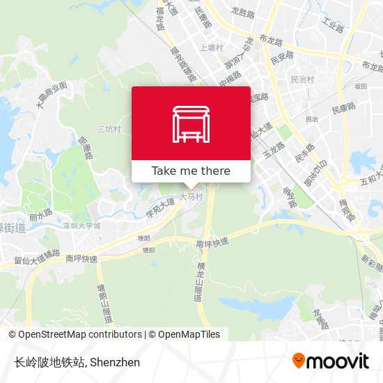 长岭陂地铁站 map