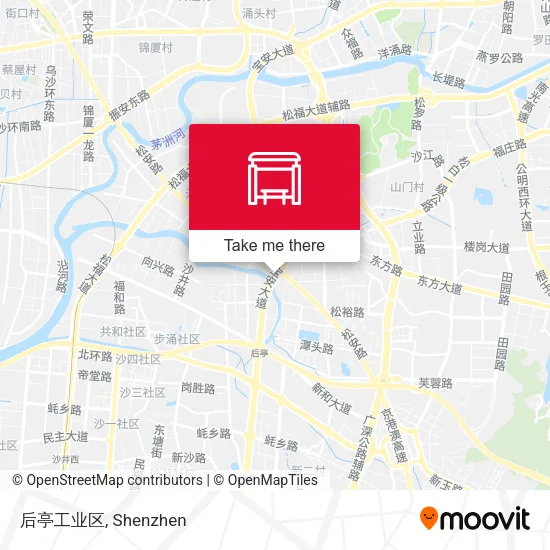 后亭工业区 map