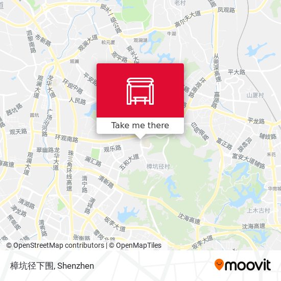 樟坑径下围 map