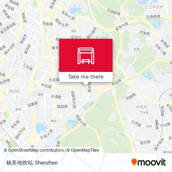 杨美地铁站 map