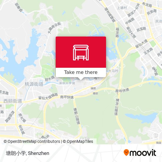 塘朗小学 map