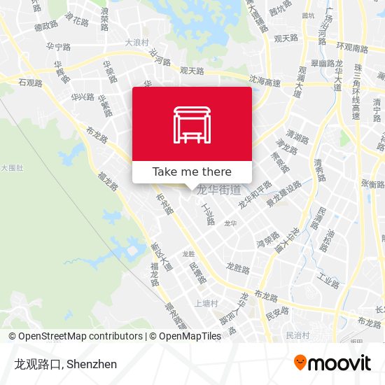 龙观路口 map