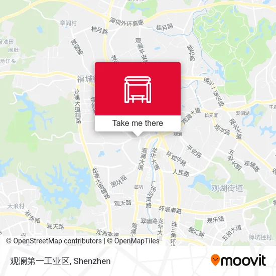 观澜第一工业区 map