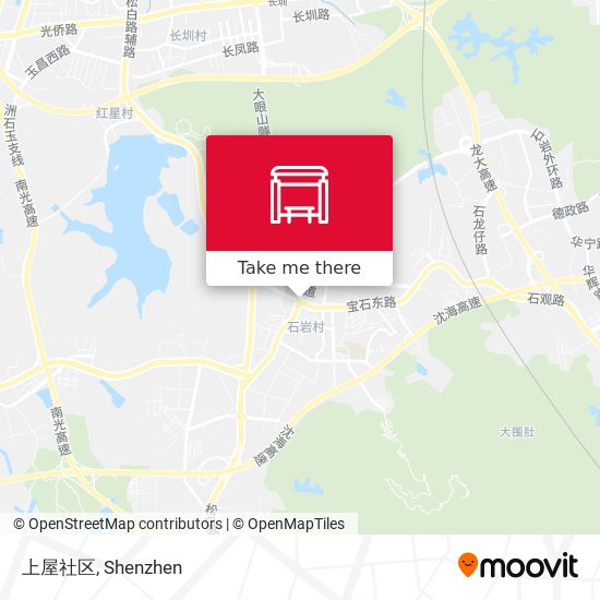 上屋社区 map