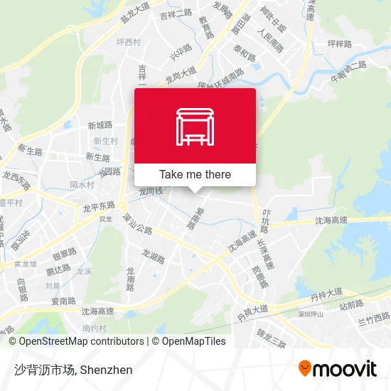 沙背沥市场 map
