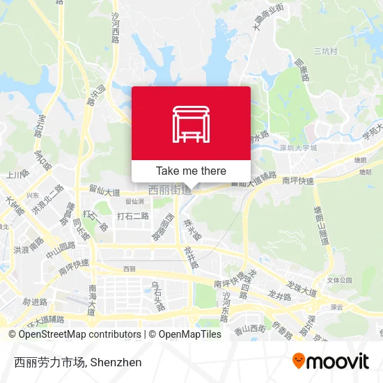 西丽劳力市场 map