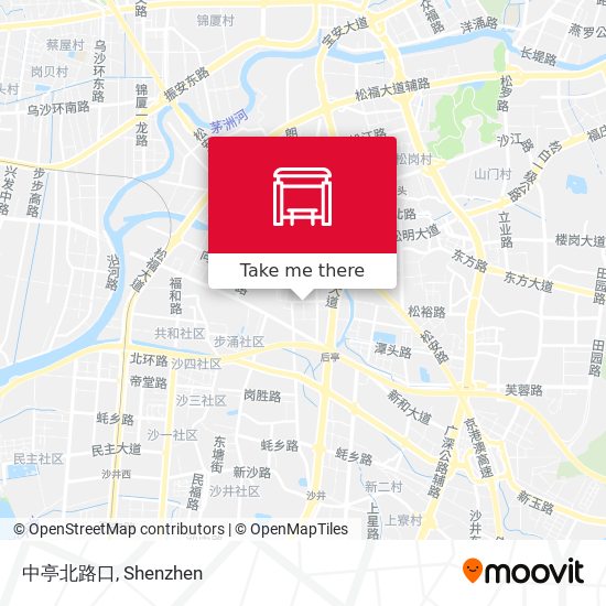 中亭北路口 map