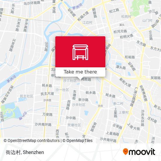 衙边村 map