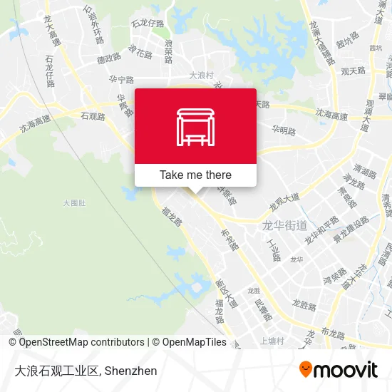 大浪石观工业区 map