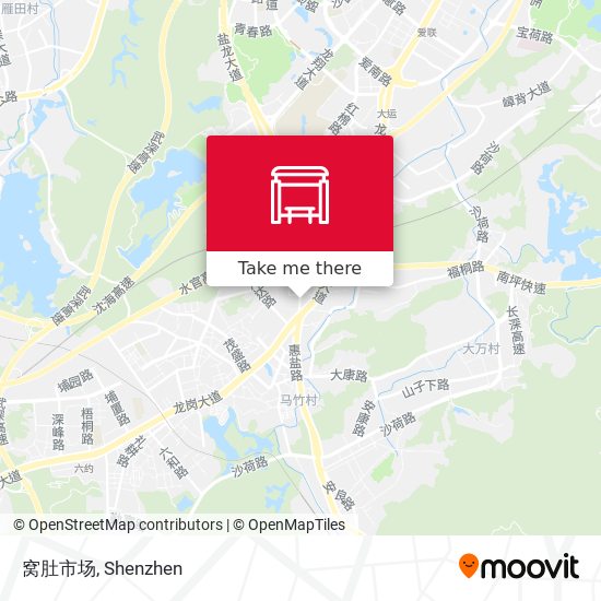 窝肚市场 map