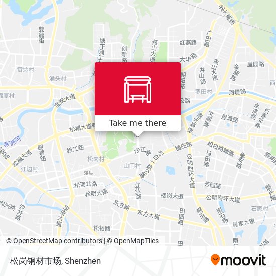 松岗钢材市场 map