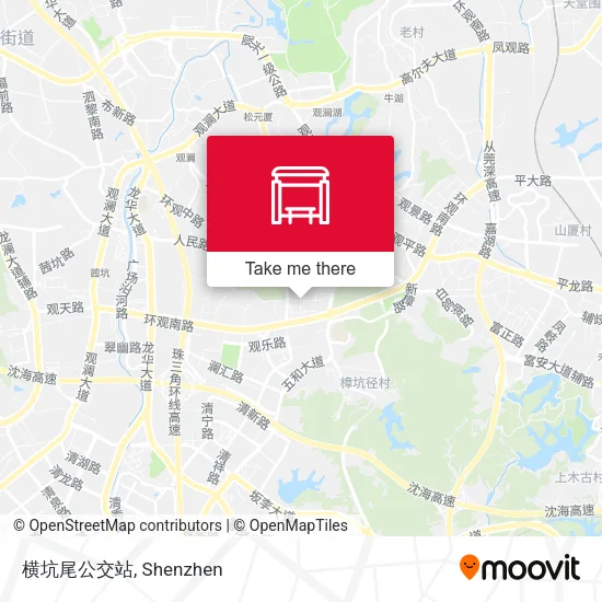 横坑尾公交站 map