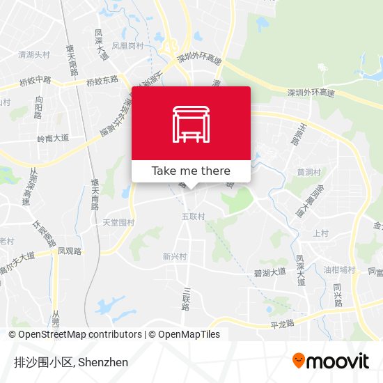 排沙围小区 map